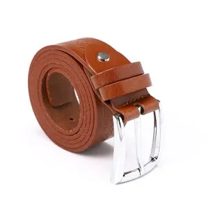 Activ Braid Pattern Double Loop Belt - Caramel Brown