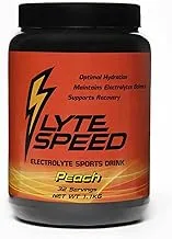 LyteSpeed Electrolyte Sport Drink |Powder | Peach | 32 Servings | 1.1 KG | Electrolyte Replacement |Sport Drink