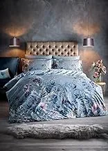 Matalan Nicole Farhi Digital Floral Duvet Cover, 230 cm x 220 cm Size, Grey