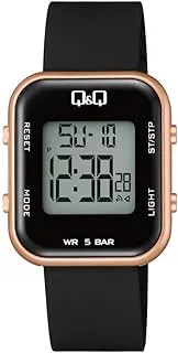 Q&Q Digital Clear Dial Girl's Watch-M207J004Y, Rose Gold, strap