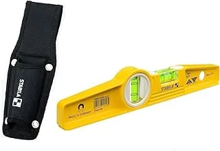 Stabila 81SVREM 3 Eye Rare Earth Magnetic Torpedo Level in Holster, 25 cm Size