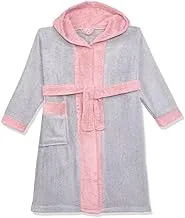 Jacquarddina Egyptian Kids Bathrobe in Grey & Cashmere - 100% Cotton, Quick-Dry - Soft and Absorbent for Home and Beach Use