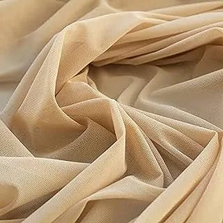 AZeeZ Beige Soft Tulle 5 Meters