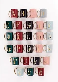 Matalan A-Z Mug, 9 cm x 14 cm x 8 cm Size, Red - 6482516000110