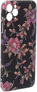 Silicone High Quality Back Phone Protection Case With Flowers Print Design And Safety Edges For Iphone 11 Pro Max - Multi Color