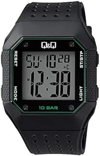 Q&Q Digital White Dial Men's Watch-M158J004Y