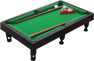 Tabletop Pool Table Billiard Game Set Kids and Adults Classic Mini Pool Table Set with Billiards Balls, Rack, and 2 Cue Sticks, Cute Snooker Table Top Pool Table – MultiColor