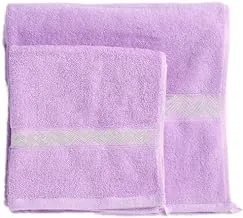 Ricrac R5000-770 Ranlenda Embroidered Towel, 140 cm x 70 cm, Mauve