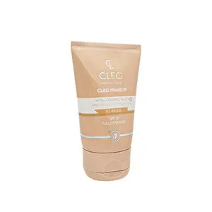 Cleo Makeup Hyaluronic Acid Foundation -Beige - 30ml