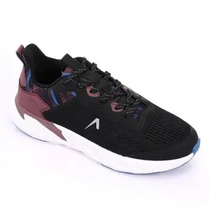 Activ Black, Blue & Cashmere Lace Up Men Sneakers