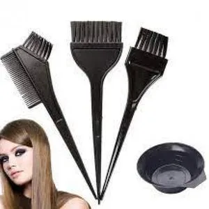 Dye Dish Set Of 4 Pieces Black Color For Applying Toners