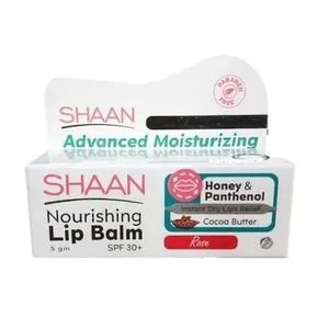 Shaan Nourishing Lip Balm For The Treatment Of Severe Dry Lips -Rose 5Gm