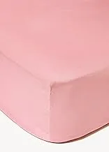 Matalan Cotton Rich Fitted Bed Sheet, King, Pink