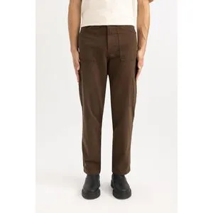 Defacto Man Straight Fit Woven Trousers