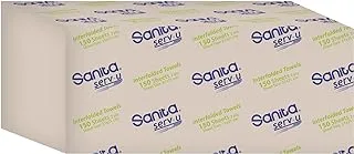 Sanita Serv u 150 Sheets Brown Interfold Natural towel tissue