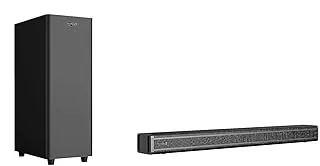 X-Loud LD-X800 Soundbar and Subwoofer with Optical and HDMI Ports, 2 Pieces, 80 Watt - Black