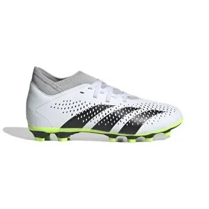 حذاء ADIDAS LYU29 لكرة القدم/كرة القدم Predator Accuracy.4 جورب مرن للأرضيات - أبيض