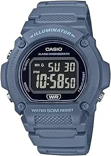 Casio Digital Resin Band Watch W-219HC-2BVDF