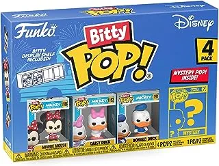 Funko Bitty Pop! Disney Mini Collectible Toys 4-Pack - Minnie Mouse, Daisy Duck, Donald Duck & Mystery Chase Figure (Styles May Vary)