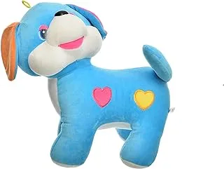 Generic Fabric Large Cute Doll Cute Dog Shaped With Engraved Colorful Hearts And It Made Of High Quality Material Add More Entertaining For Girls - Multi Color