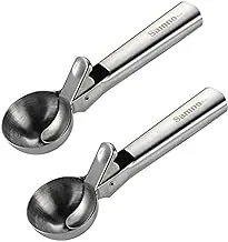 Samno Cici ice Cream Scoop Stainless Steel ice Cream Scoop Icecream Spoons Icecream Spoon(2.24in) （2pack）