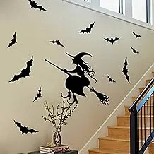 Removable Halloween Window Decoration Witch Wall Stickers