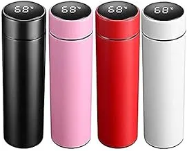 Bright Online Vacuum Flask LED Temperature Display with Double Wall Insulated Water Bottle 500 ml Stainless Steel Keeps Hot/School/Gym/Car/Travel-(Assorted Color)