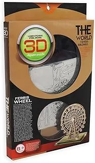 Laser Etching Steel Model - 3D Puzzle - Famous World Buildings - Ferris Wheel - Lt8809E, 8+