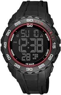 Q&Q Mens Large Digital Full-Size Chronograph Sport Watch Resin Band