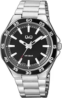 Q&Q WATCHES Men's Watch Q&Q Silver Stainless Steel Bracelet QZ82J402Y