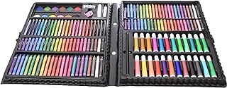 Generic Plastic Super Magic Art Set Containing A Multiple Coloring Tools With Paper Sheets And Clips For Kids Set Of 168 Pieces - Multi Color