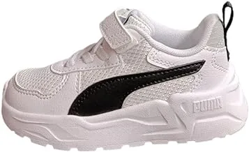 PUMA Boys/Unisex Trinity Lite AC+ PS PUMA White-PUMA Blac Sportstyle Kids Sneakers