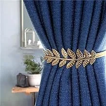 Pack of 2 Curtain Tiebacks Decorative Clip Curtain Holder Alloy Curtain Holder Curtains Tiebacks Tiebacks Tiebacks Creative Elasticity Rope Metal Buckles Home Living Room Bedroom Office Cafe (A)