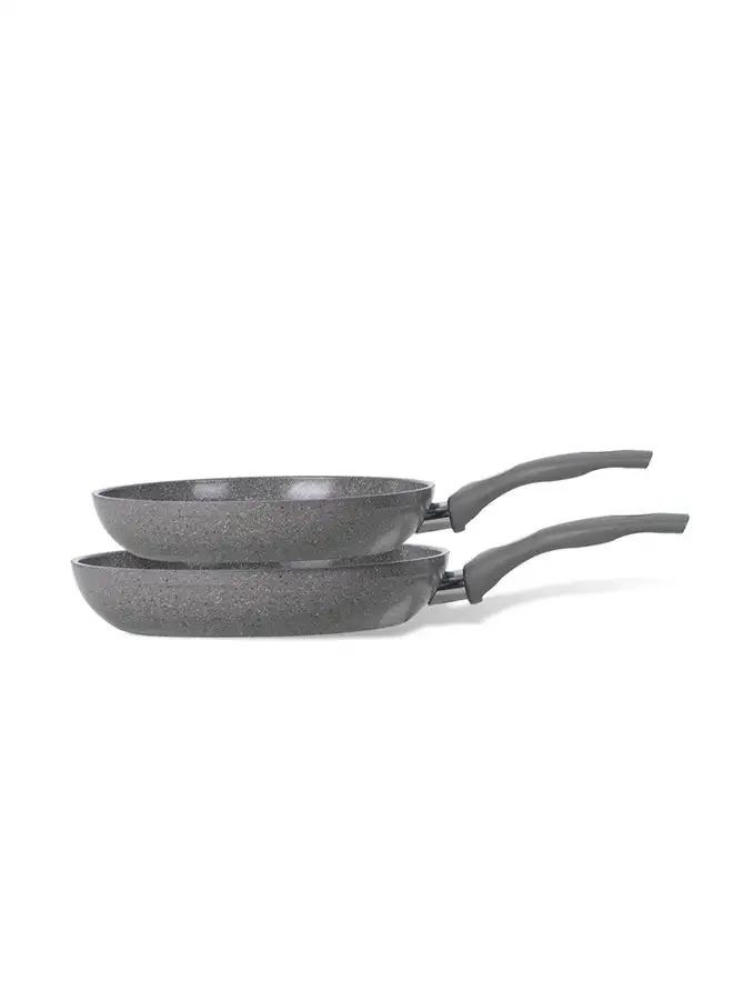 Top Chef 2 pieces Top Chef granite frying pan set (20-22-26) Grey