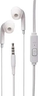 Denmen DR06 Aux Earphone Stereo Ergonomic Design With Earphone plug Comfortable And Simple Button For Mobile Phone - White Headphones Headset