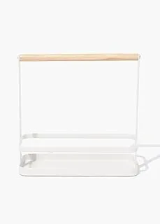 Matalan Metal Condiment Caddy, 24 cm x 24 cm x 10 cm Size, White