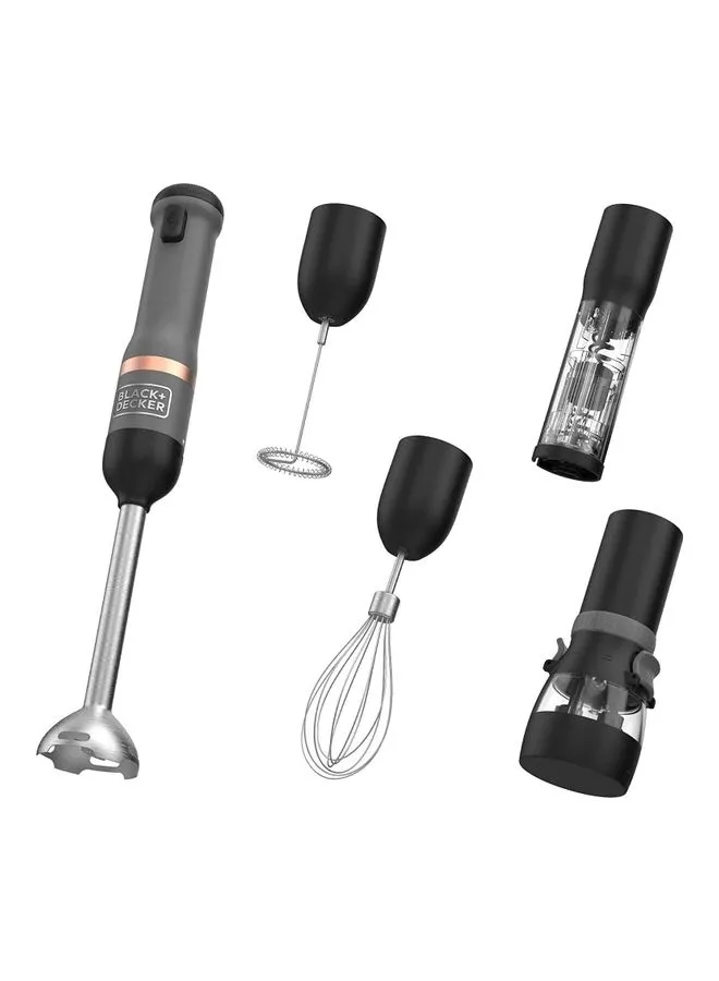 BLACK+DECKER Kitchen Hand Blender With Measuring Cup BCKM1016KSB-GB Black/Silver