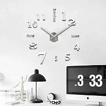 Quartz 3d Wall Clock Acrylic Sticker Wall Clock - Silver