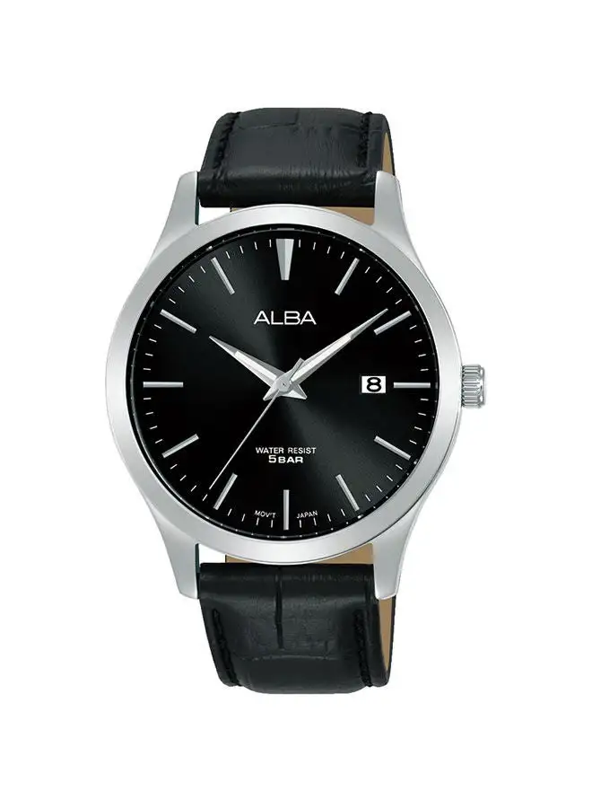 Alba Analog Leather Watch AS9M41X