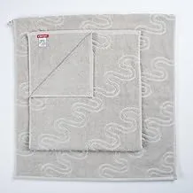 Ricrac Reby Curly Patterns Towel Set 2-Pieces, Grey