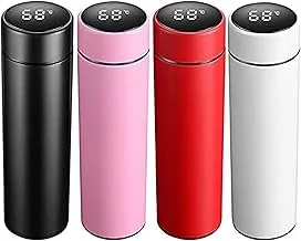 generic hermos Vacuum Flask LED Temperature Display with Double Wall Insulated Water Bottle 500 ml Stainless Steel Keeps Hot/Cold Flask for Office/School/Gym/Car/Travel-(Assorted Color)