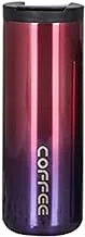 Portable Leakproof Stainless Steel Double Wall Vacuum Insulated Coffee Mug (500ml, Gradient Purple)