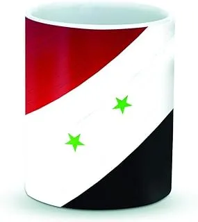 papeyone Ceramic Designer Mug Flag of Syria - (11oz)