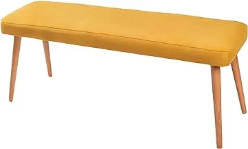 Penguin Bench - Beech Wood - Velvet Cloth - Sponge 38 * 100*H 48 cm - Yellow