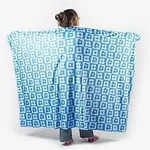 Ricrac Refoka Fleece Blanket, 140 cm Width x 170 cm Length, Blue