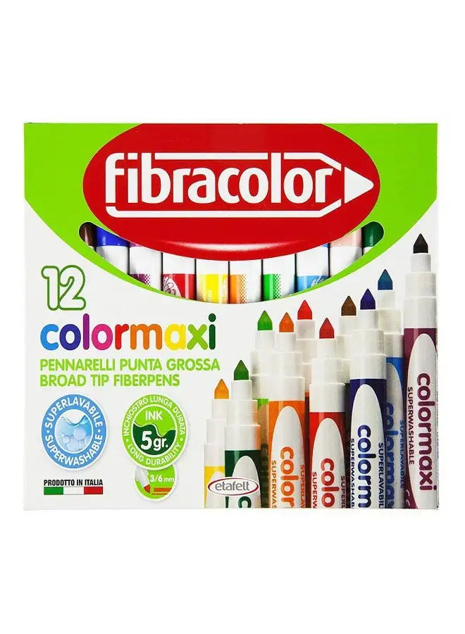 Fibracolor 10640 Fiber Pen 12 Set