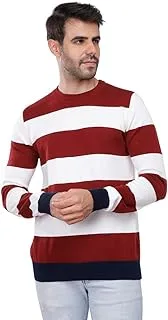 mens Coup Regular Fit Strip Pullover For Men Pullover Sweater