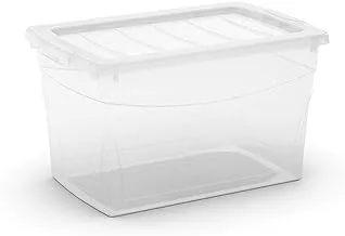 Kis 8610000W Omni Plastic Storage Box, 30 Liter - Clear