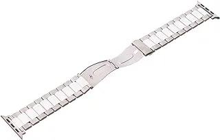 Stainless Steel Watch Strap With Adjustable Design And Flexibility For Smart Watch42/44/45/ 49 mm - White