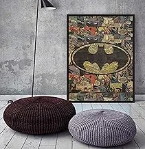 Printed couche Tableau batman with Wooden fiber frame covered with a glass sheet 30 cm x 40 cm